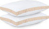 Utopia Bedding Bed Pillows for Sleeping Queen Size (Beige), Set of 2, Cooling Hotel Quality, Gusseted Pillow for Back, Stomach or Side Sleepers