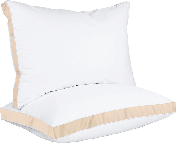 Utopia Bedding Bed Pillows for Sleeping Queen Size (Beige), Set of 2