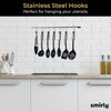 SMIRLY Black Kitchen Utensils Set with Holder: Kitchen Cooking Utensils Set for Nonstick Cookware - Kitchen Essentials, New Apartment Kitchen Set, Home Kitchen Accessories, Kitchen Tools & Spatula Set