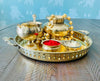 Pure Brass Pooja Thali | Pooja Thali Set | Housewarming Essential | Diwali Gift | Pooja Items