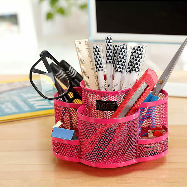 Metal Desk Organizer Caddy Desktop Accessories Storage for Home Office  Supplies