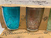 Set 4 Honey Bee Beehive Retroware Glass MultiColor Home Essentials Old Fashioned